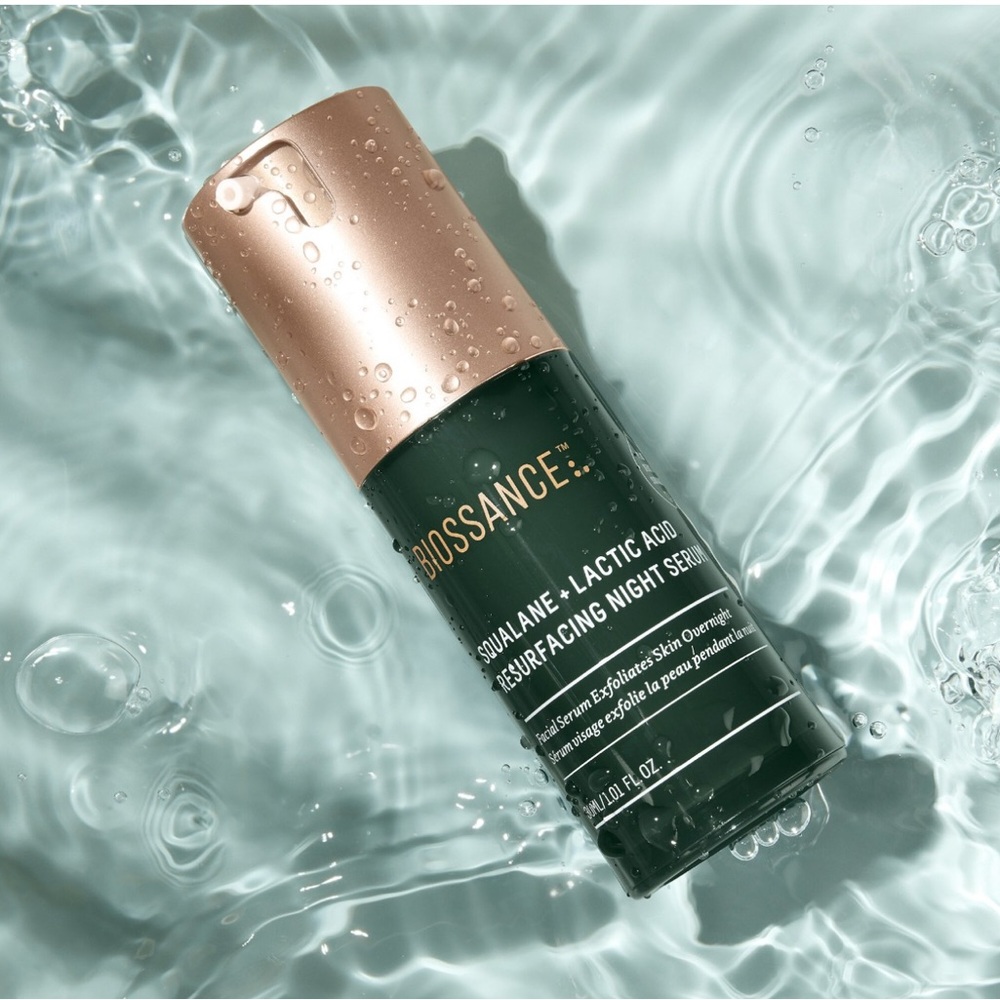 Biossance squalane + lactic acid resurfacing night serum 15ml